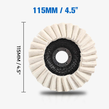 Wool Felt Flap Polishing Disc High-Performance, Fine Polishing and Long-Lasting Use