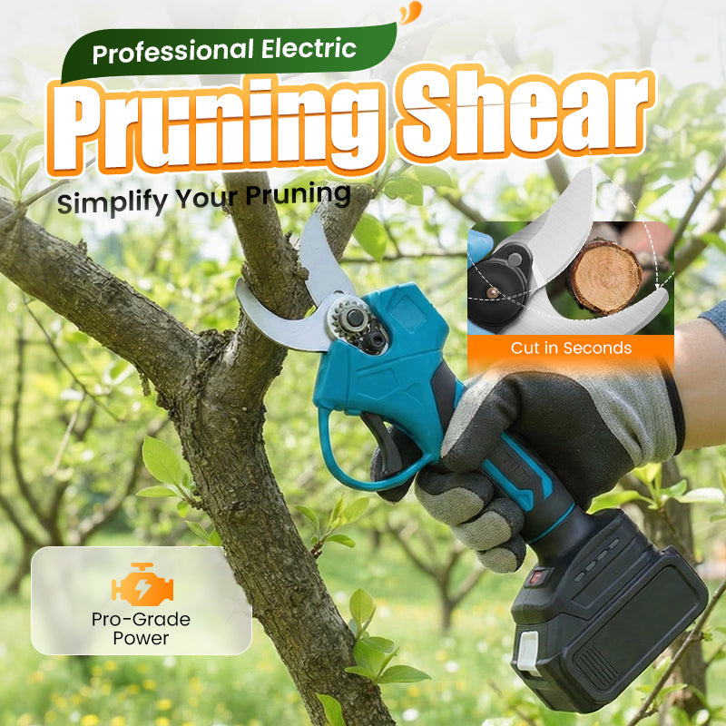 ELECTRIC PRUNING SHEARS - Cordless and 10mm Cutting Capacity, 2-Hour Fast Charge, Ergonomic Design for Garden and Orchard