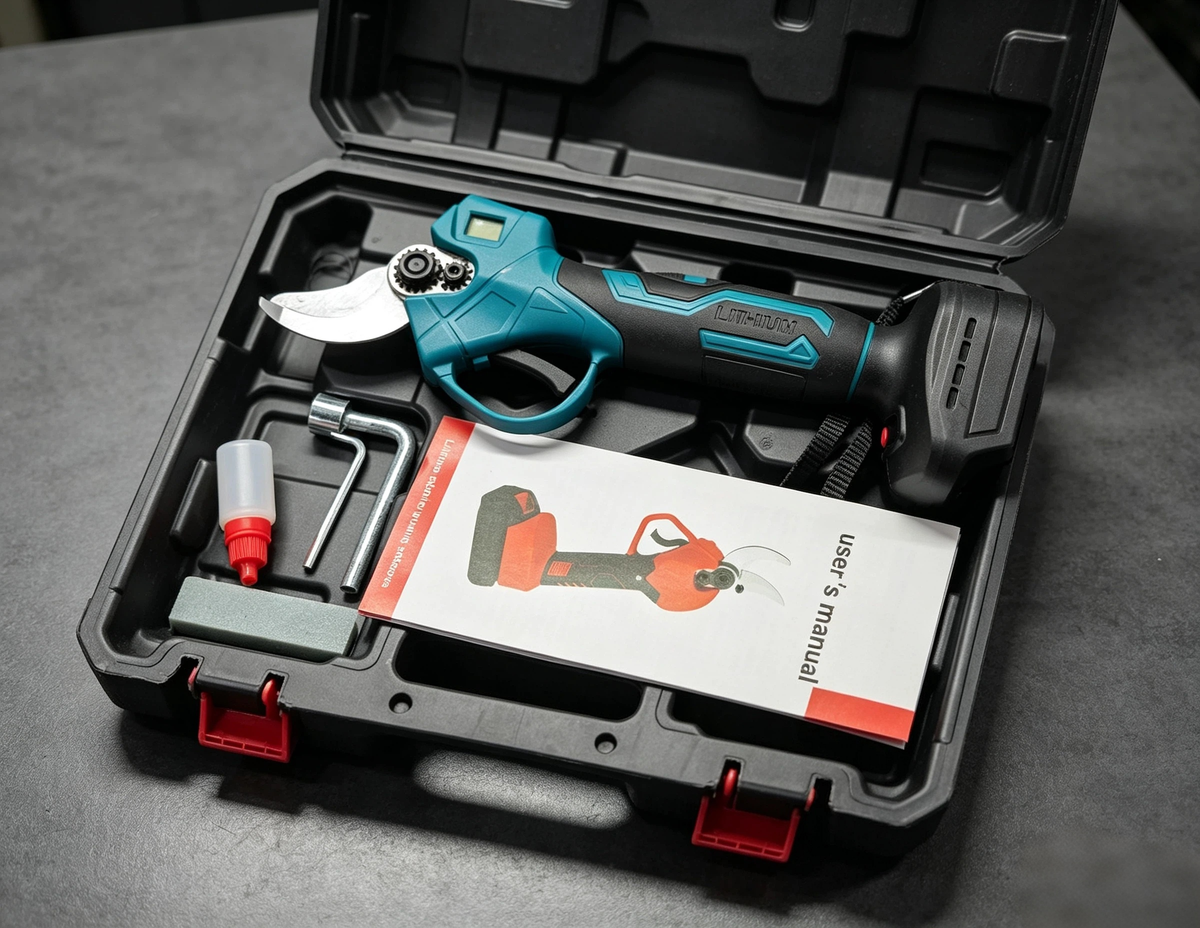 ELECTRIC PRUNING SHEARS - Cordless and 10mm Cutting Capacity, 2-Hour Fast Charge, Ergonomic Design for Garden and Orchard