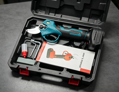 ELECTRIC PRUNING SHEARS - Cordless and 10mm Cutting Capacity, 2-Hour Fast Charge, Ergonomic Design for Garden and Orchard