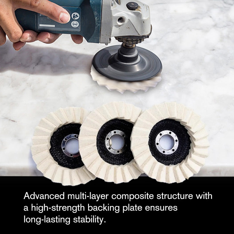 Wool Felt Flap Polishing Disc High-Performance, Fine Polishing and Long-Lasting Use