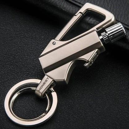 Portable Stormproof Lighter water-resistant and Windproof Ignition Mini Keychain Fire Starter Survival Tool for Camping and Emergency