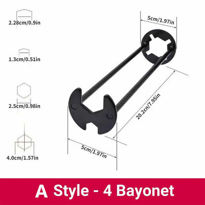 Multifunctional Sink Wrench Universal Double Ended Wrench Sink Faucet Plumbing Tools Bathroom Faucet and Sink Repair Tools