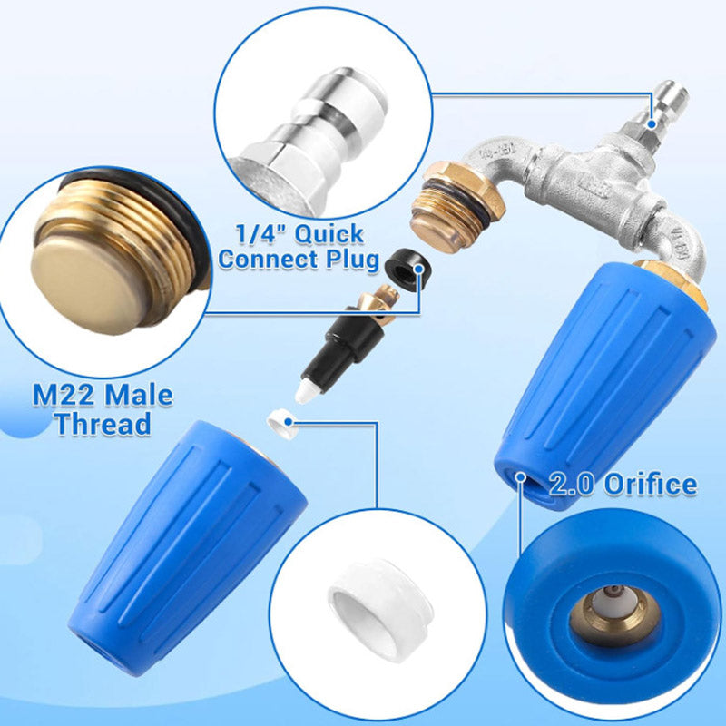 Stainless Steel Turbo Nozzle for terraces, cars, and facades
