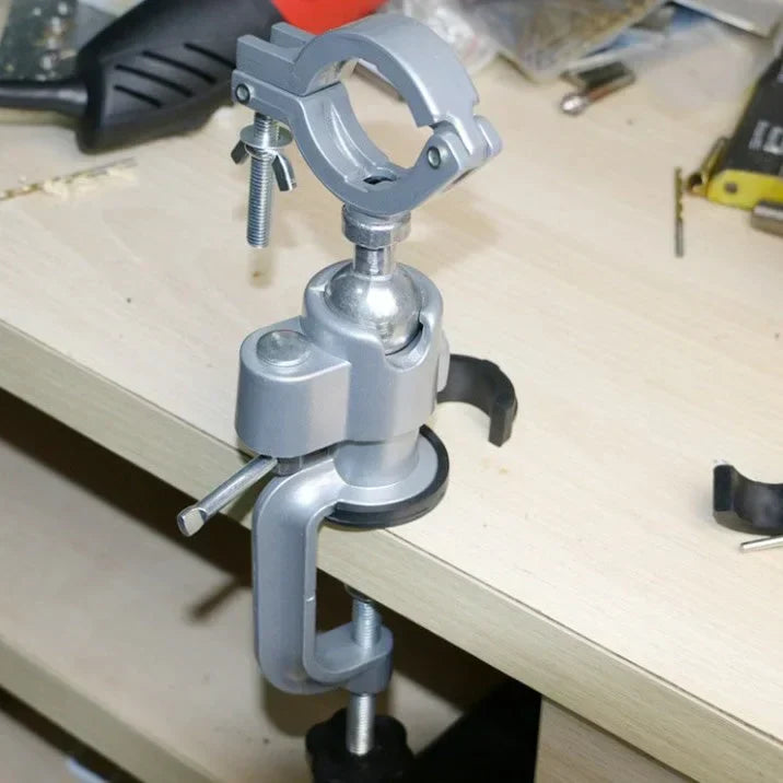Super practical and labor-saving Electric Grinder Electric Drill Universal Rotating Fixed Bracket Vise Shelf