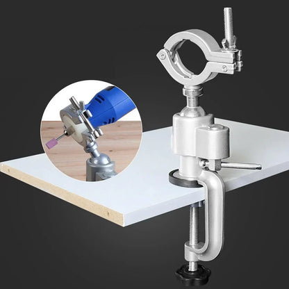 Super practical and labor-saving Electric Grinder Electric Drill Universal Rotating Fixed Bracket Vise Shelf