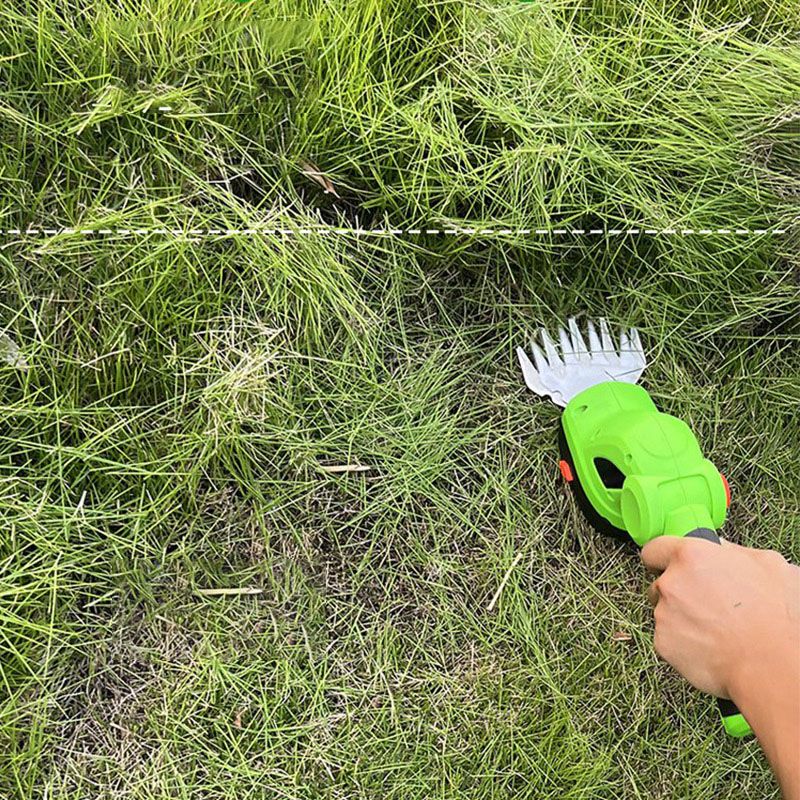 Handheld Cordless Grass Shear and Shrubbery Trimmer 2 in 1