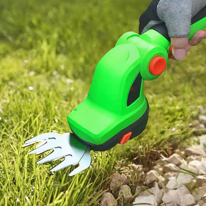 Handheld Cordless Grass Shear and Shrubbery Trimmer 2 in 1