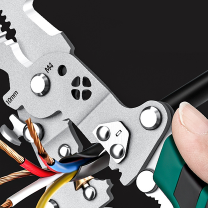 For 0FFMultifunctional Foldable Wire Stripping Scissors with Electrical Test