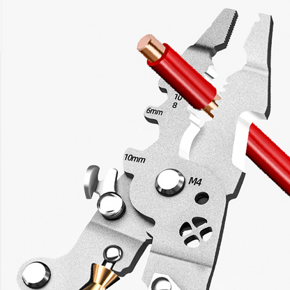 For 0FFMultifunctional Foldable Wire Stripping Scissors with Electrical Test