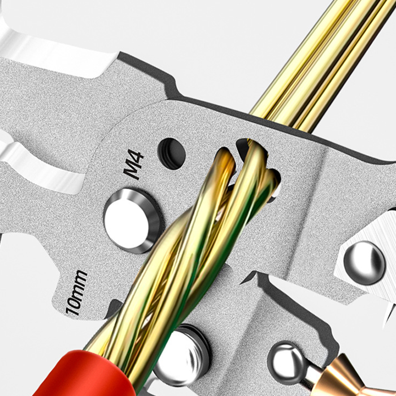 For 0FFMultifunctional Foldable Wire Stripping Scissors with Electrical Test