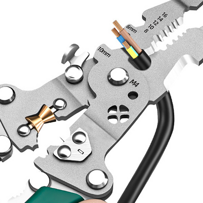 For 0FFMultifunctional Foldable Wire Stripping Scissors with Electrical Test