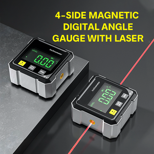 Measure Angles Like a Pro Magnetic Digital Angle Gauge, High Precision and for Woodworking and Construction