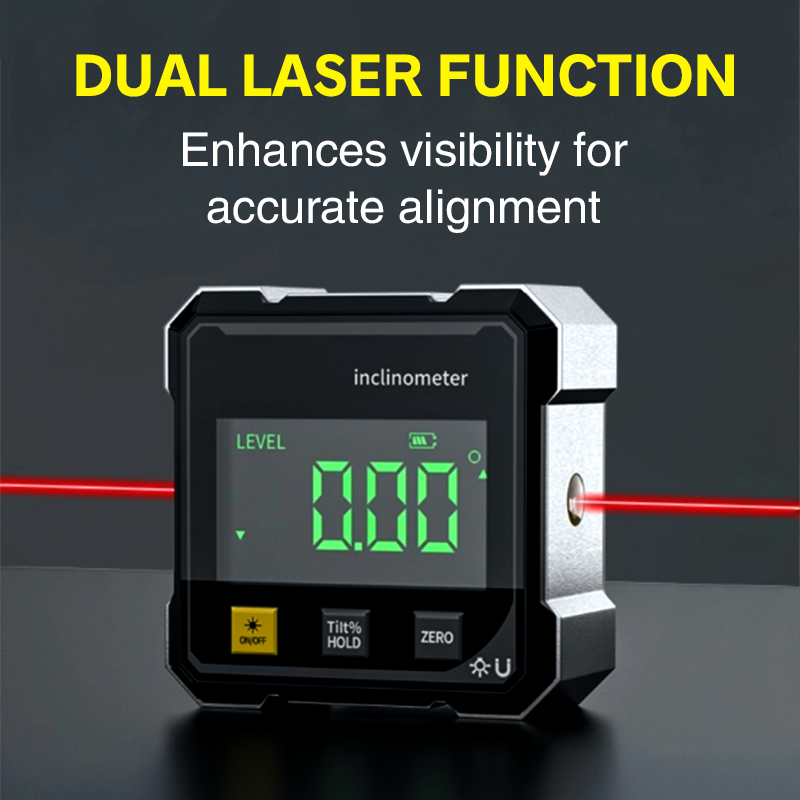 Measure Angles Like a Pro Magnetic Digital Angle Gauge, High Precision and for Woodworking and Construction