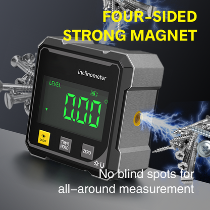 Measure Angles Like a Pro Magnetic Digital Angle Gauge, High Precision and for Woodworking and Construction