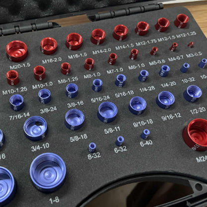 Nut and Bolt Thread Checker Kit Military-Grade Precision for Internal and External Threads (Metric + Imperial