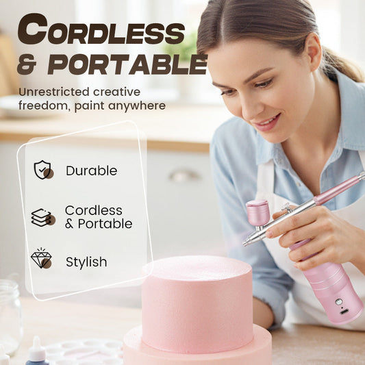 Cordless Airbrush Set for Diverse Applications