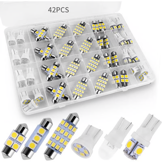 Spring Awakening: !42-piece super bright LED car interior lighting set - plug and play upgrade for your car