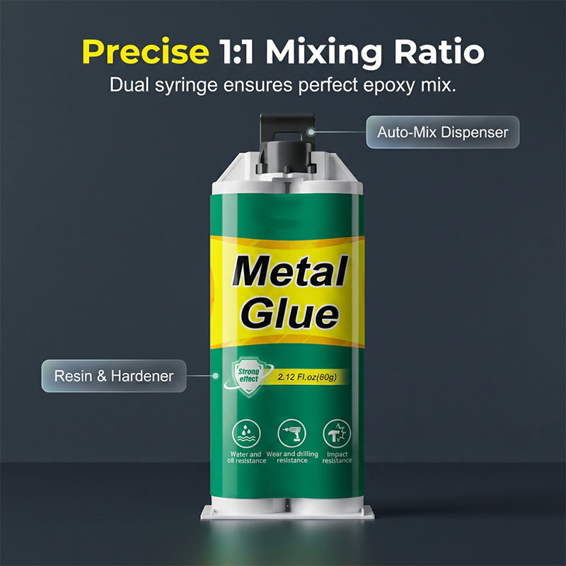 High-Strength AB Metal Repair Glue Fast, Durable and for All Repairs