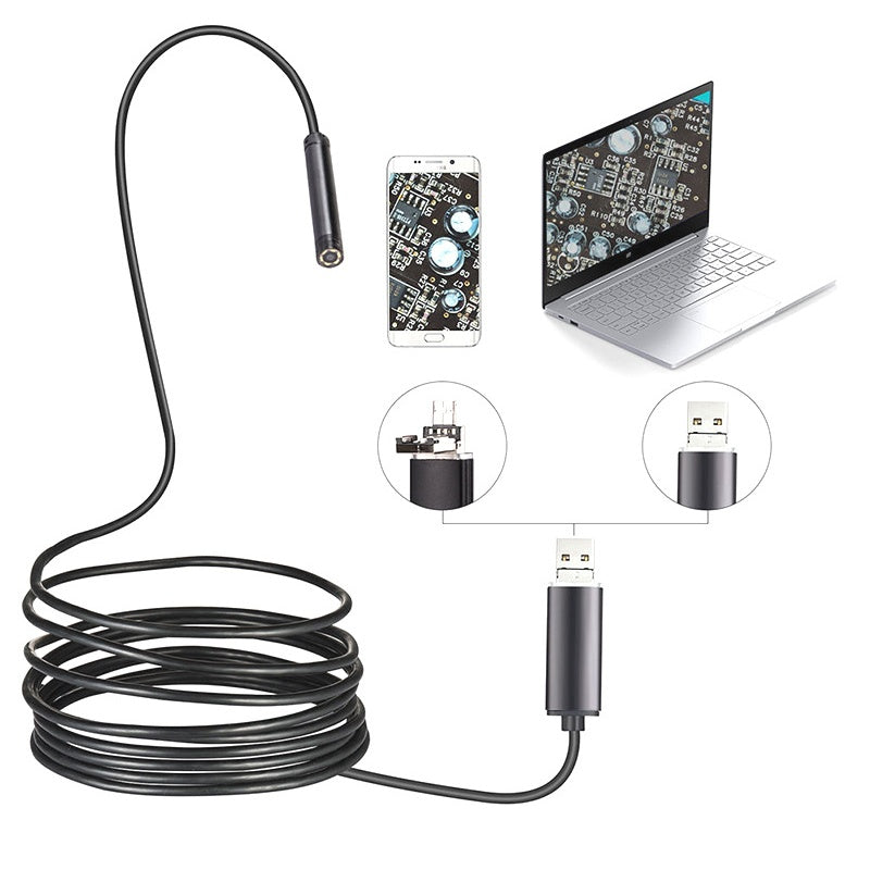 water-resistant USB Endoscope Camera with LED