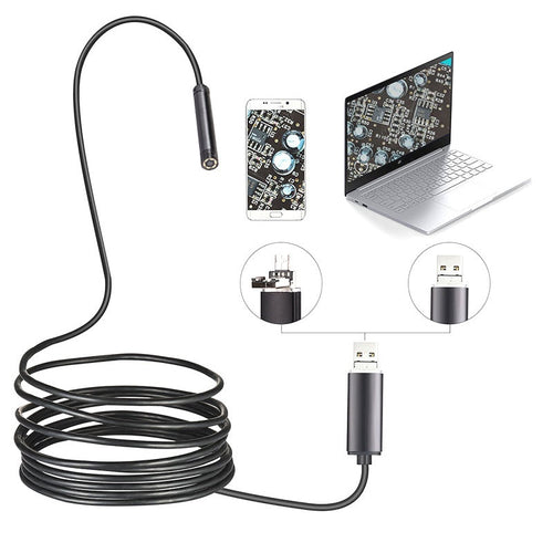 water-resistant USB Endoscope Camera with LED