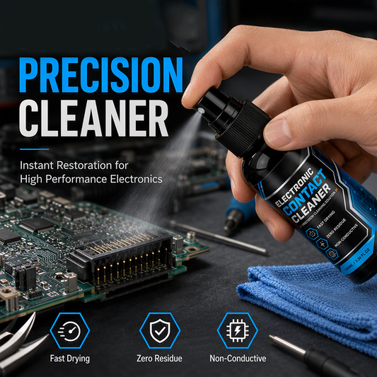 Fast-Drying Contact Cleaner Highpurity solvent evaporates instantly, zero residue. Ideal for PCBs, USB and HDMI ports restore peak conductivity