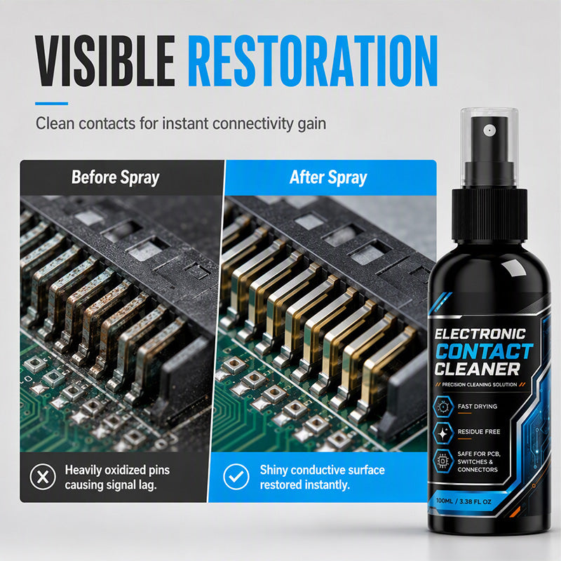 Fast-Drying Contact Cleaner Highpurity solvent evaporates instantly, zero residue. Ideal for PCBs, USB and HDMI ports restore peak conductivity
